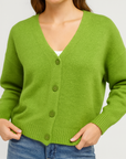 Meluvie | Soft Knit Button-Front Cardigan