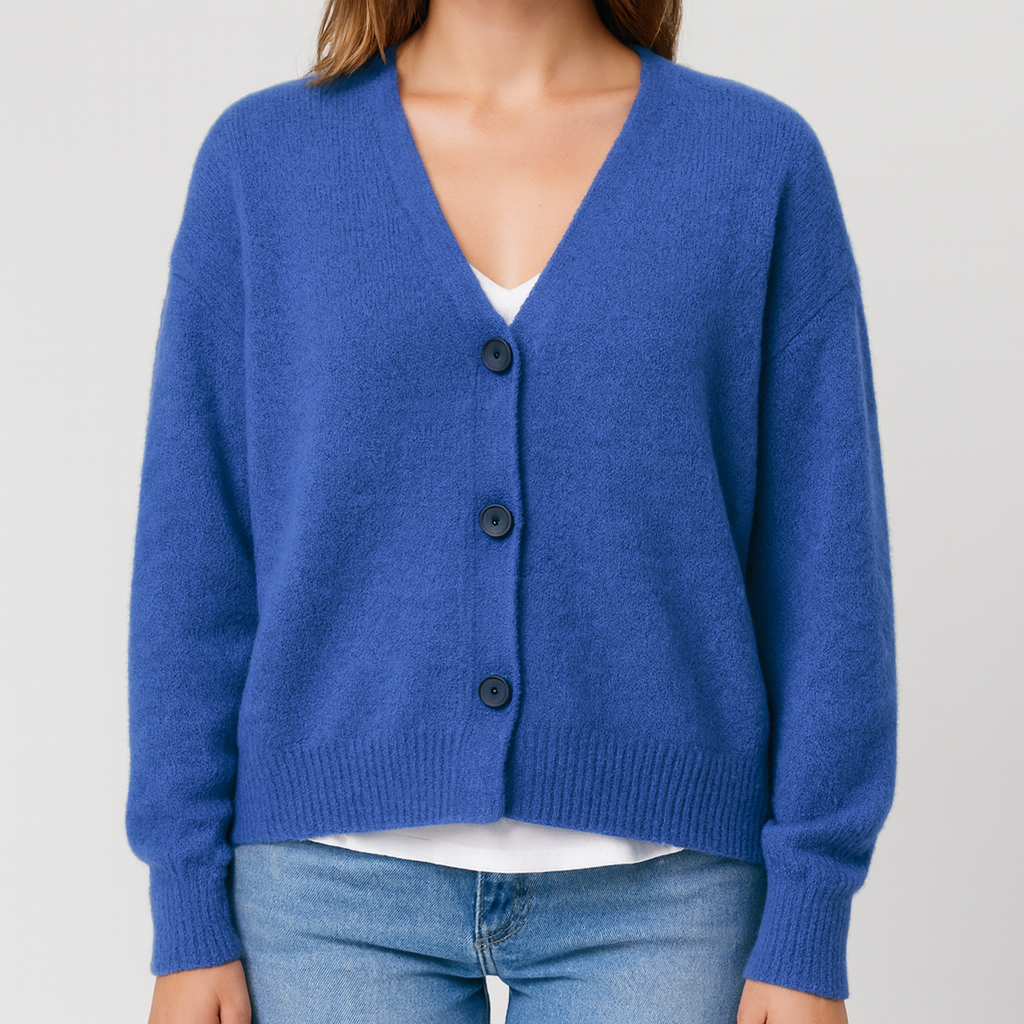 Meluvie | Soft Knit Button-Front Cardigan