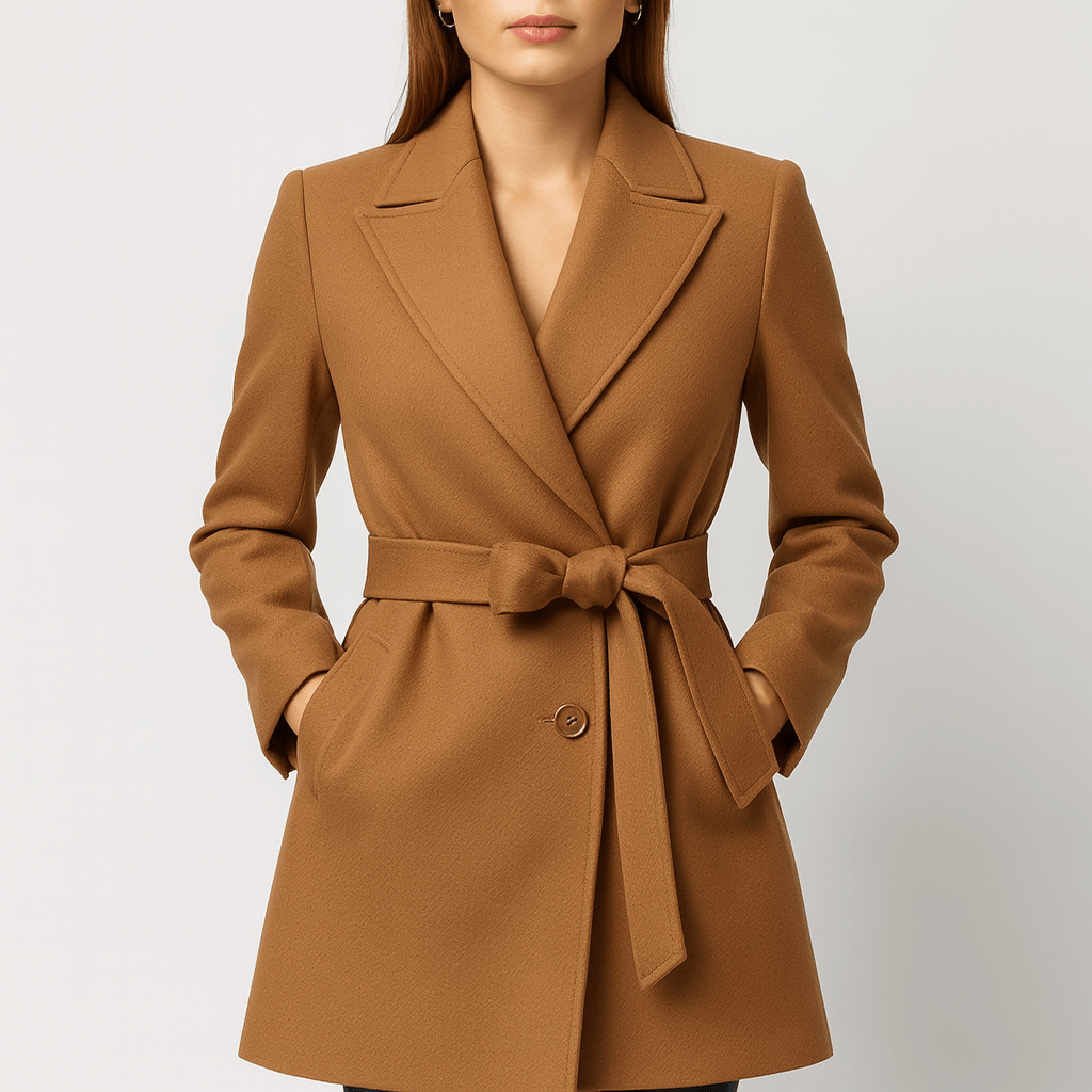Meluvie | Casual wool blend trench coat