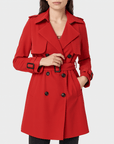 Meluvie | Double-breasted lightweight trench coat