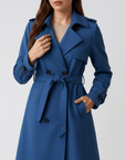 Meluvie | Double-breasted lightweight trench coat