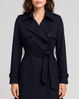 Meluvie | Double-breasted lightweight trench coat