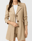 Meluvie | Elegant single-breasted trench coat