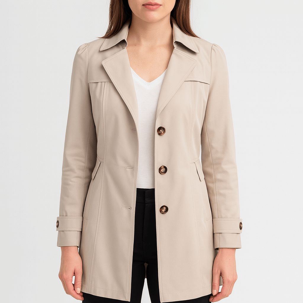 Meluvie | Elegant single-breasted trench coat