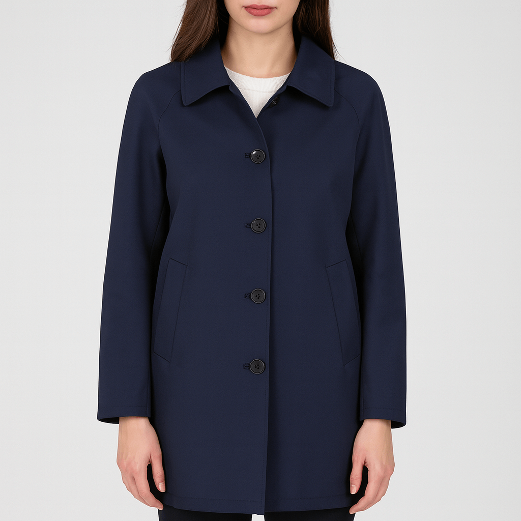 Meluvie | Tailored fit polyester trench coat