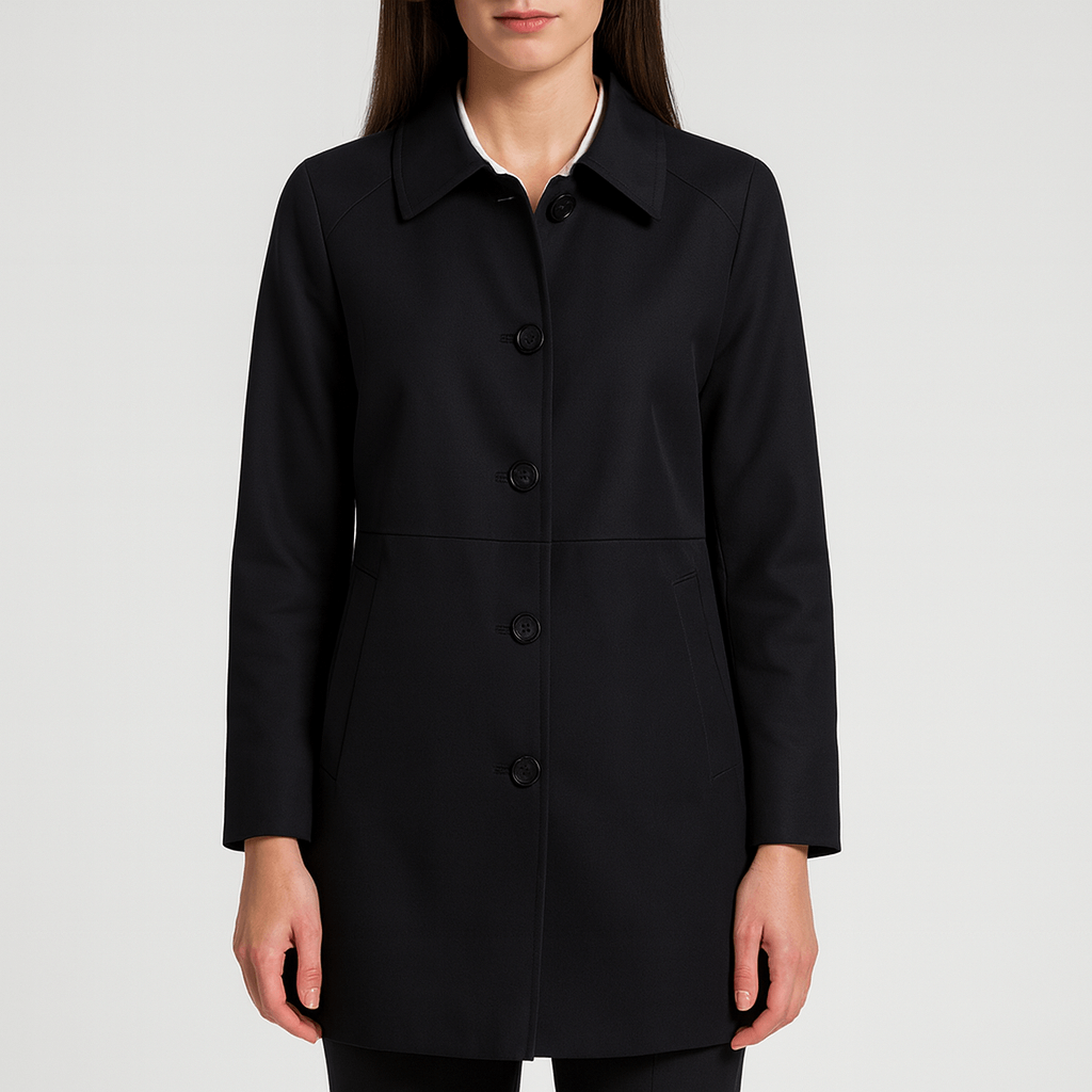 Meluvie | Tailored fit polyester trench coat