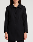 Meluvie | Tailored fit polyester trench coat