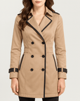 Meluvie | Slim fit double-breasted trench coat