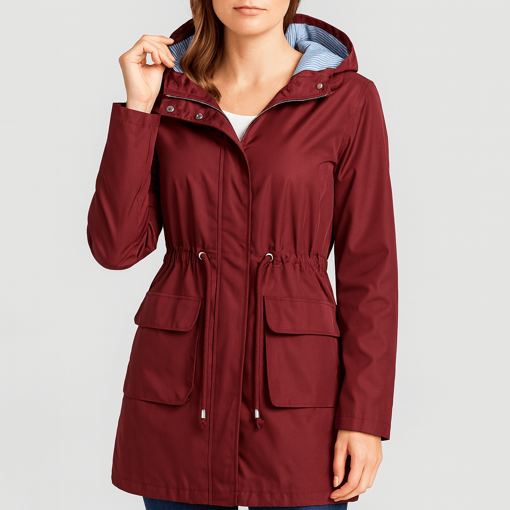 Meluvie | Waterproof over-knee trench coat