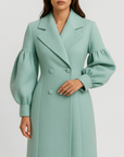 Meluvie | Lantern sleeve long coat