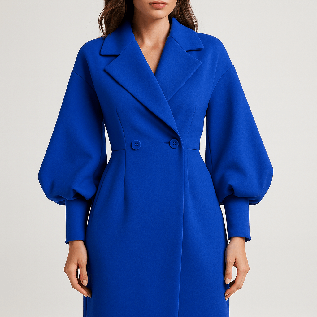 Meluvie | Lantern sleeve long coat