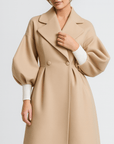 Meluvie | Lantern sleeve long coat