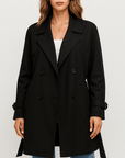 Meluvie | Relaxed fit double-breasted trench coat