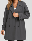 Meluvie | Relaxed fit double-breasted trench coat
