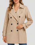 Meluvie | Relaxed fit double-breasted trench coat