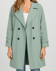 Meluvie | Relaxed fit double-breasted trench coat