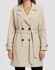 Meluvie | Relaxed fit double-breasted trench coat
