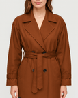 Meluvie | Relaxed fit double-breasted trench coat