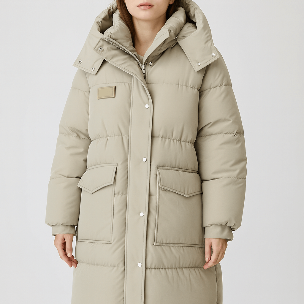 Meluvie | Quilted oversized trench coat