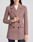 Meluvie | Slim fit wool blend trench coat