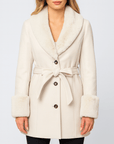 Meluvie | Tailored fit wool blend trench coat