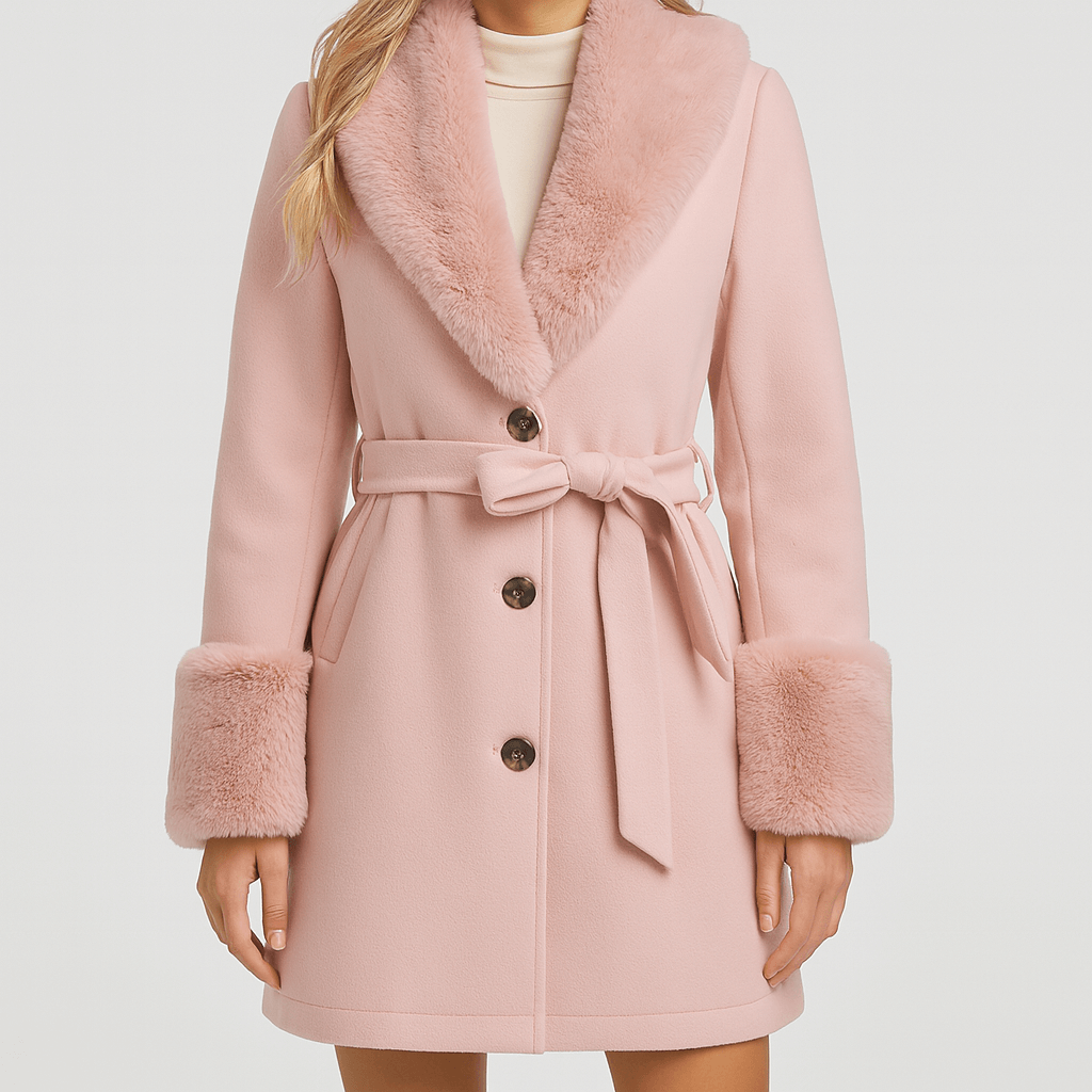 Meluvie | Tailored fit wool blend trench coat