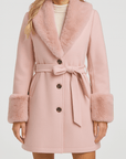 Meluvie | Tailored fit wool blend trench coat