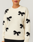Meluvie | Relaxed Fit Bow Detail Sweater