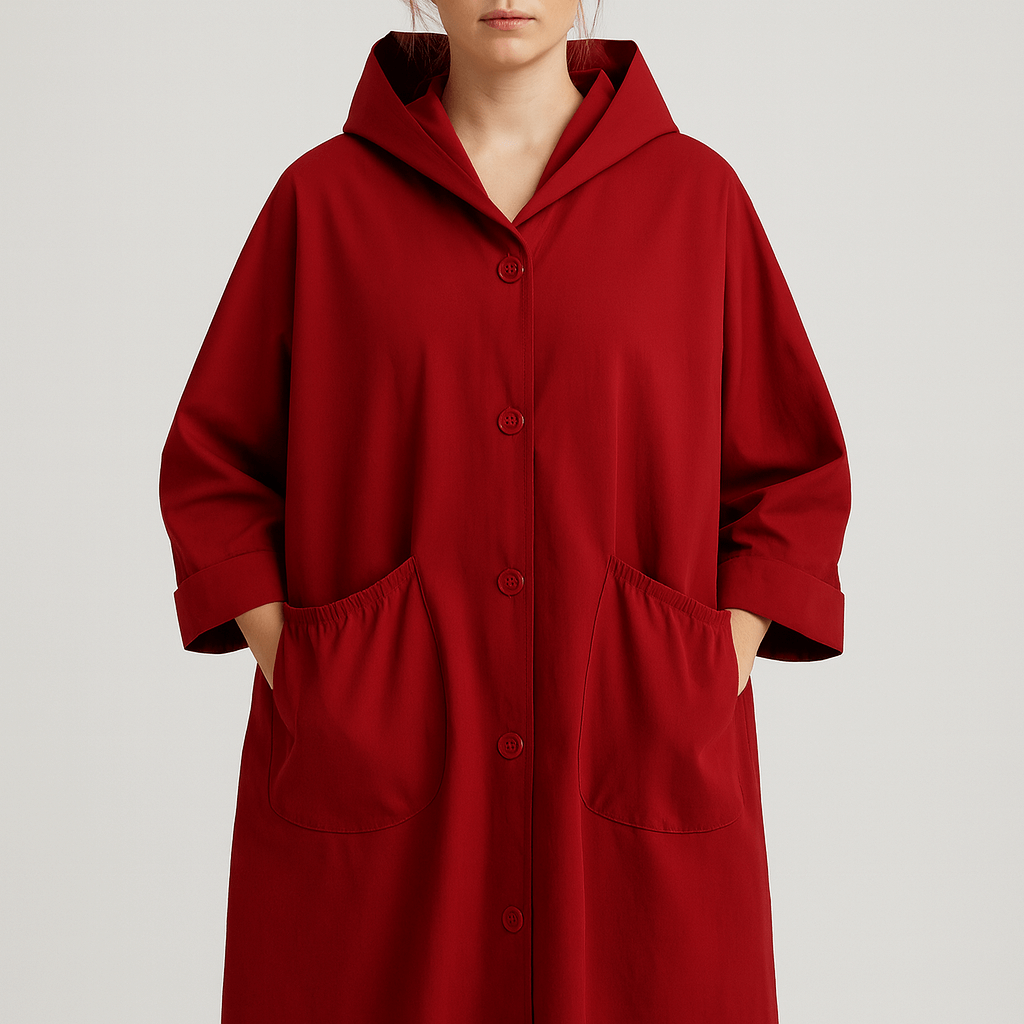 Meluvie | Oversized hooded trench coat