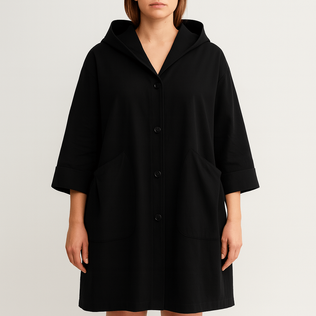 Meluvie | Oversized hooded trench coat