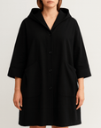 Meluvie | Oversized hooded trench coat