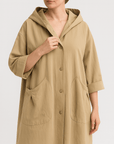 Meluvie | Oversized hooded trench coat