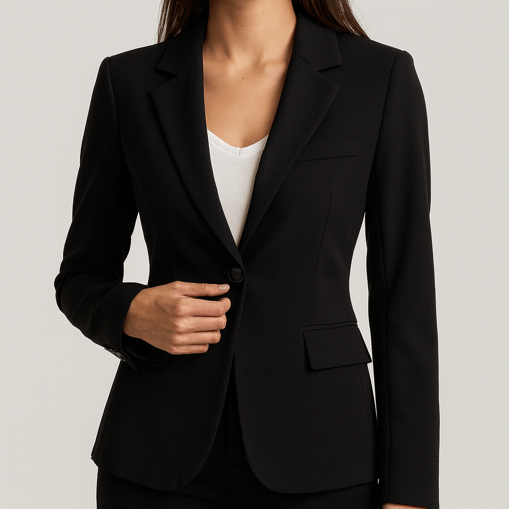 Meluvie | Tailored Single-Breasted Blazer