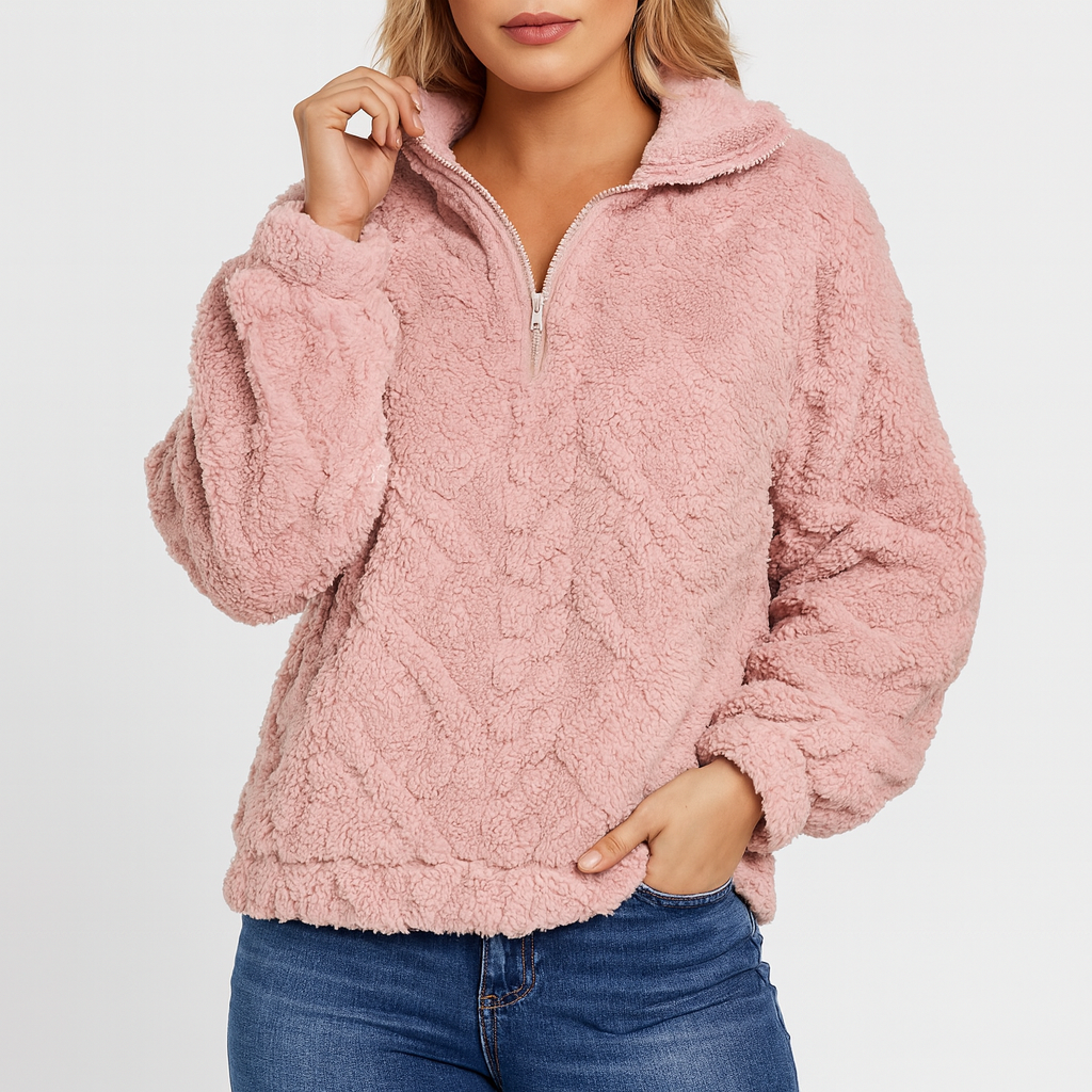 Meluvie | Plush Fleece Pullover Sweatshirt