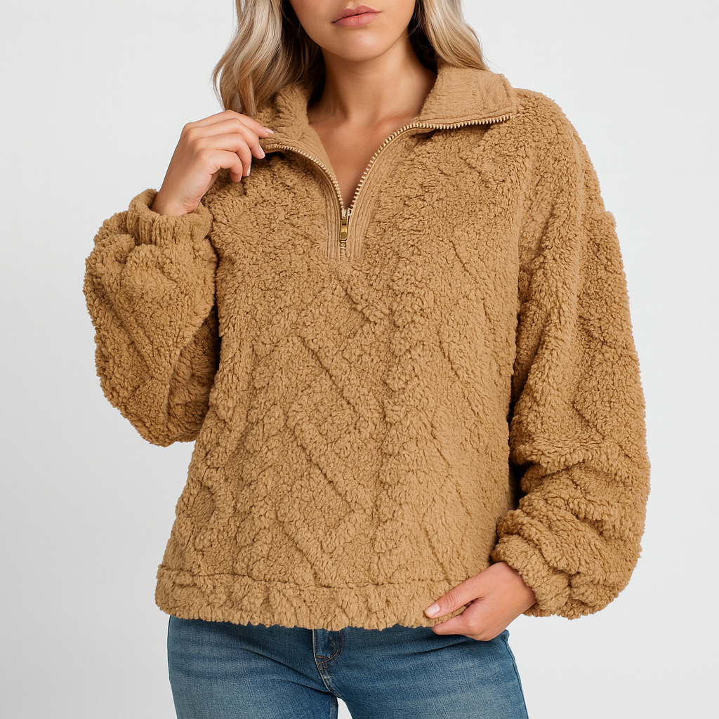 Meluvie | Plush Fleece Pullover Sweatshirt