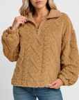 Meluvie | Plush Fleece Pullover Sweatshirt