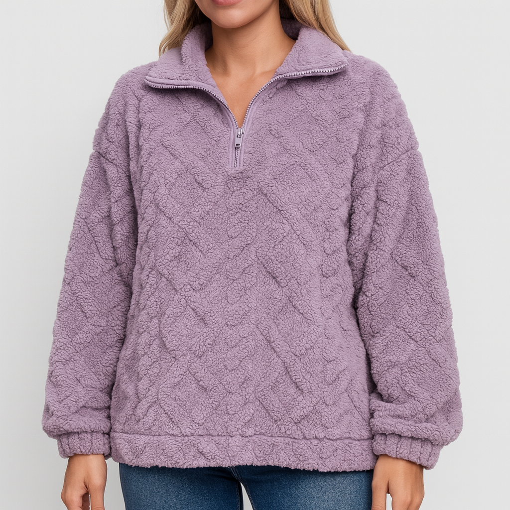 Meluvie | Plush Fleece Pullover Sweatshirt