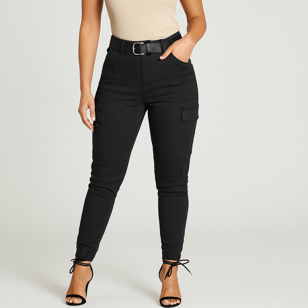 Meluvie | Skinny fit cargo joggers