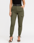 Meluvie | Skinny fit cargo joggers