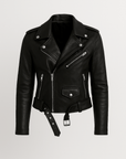 Pauline | Women's Leather Jacket – Vintage Style with Zipper Closure – Timeless & Versatile