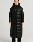 Denise | Women's Black Puffer Jacket – Long, Cozy Winter Coat for Warmth and Style