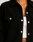Brianna | Women’s Corduroy Shirt Jacket - Relaxed Fit - Soft Durable Fabric - Chest Pockets
