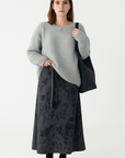 Renee | Flowing Women’s Maxi Skirt - Playful Pattern - Soft Cotton Blend