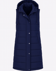 Cassidy | Puffer Vest Jacket - Quilted Insulation - Snap Button Closure