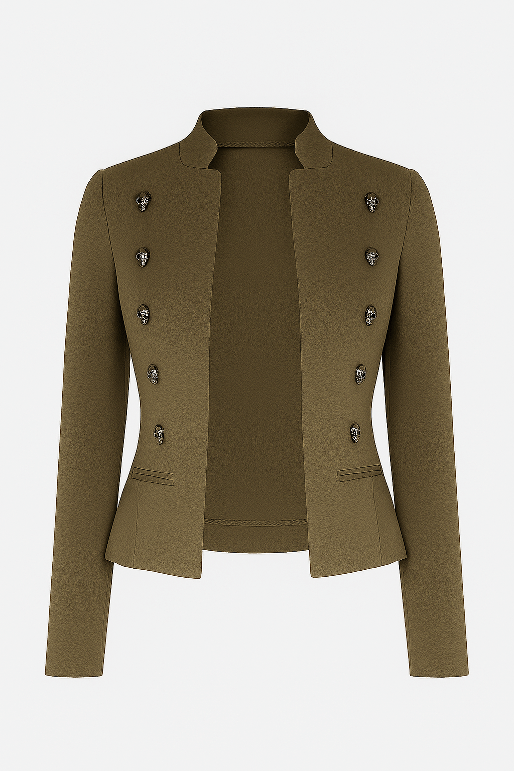 Astrid | Women&#39;s Tailored Double-Breasted Jacket – Velvet Feel – Elegant &amp; Sophisticated Style