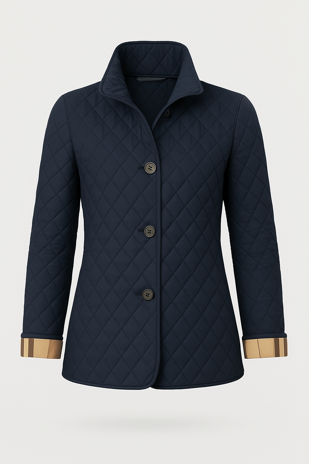 Teresa | Women&#39;s Lightweight Quilted Coat – Stylish Button Closure