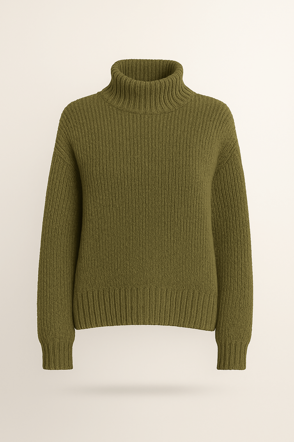 Marigold | Women&#39;s High Neck Knit Sweater – Cozy &amp; Elegant Long Sleeve Design
