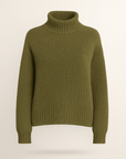 Marigold | Women's High Neck Knit Sweater – Cozy & Elegant Long Sleeve Design