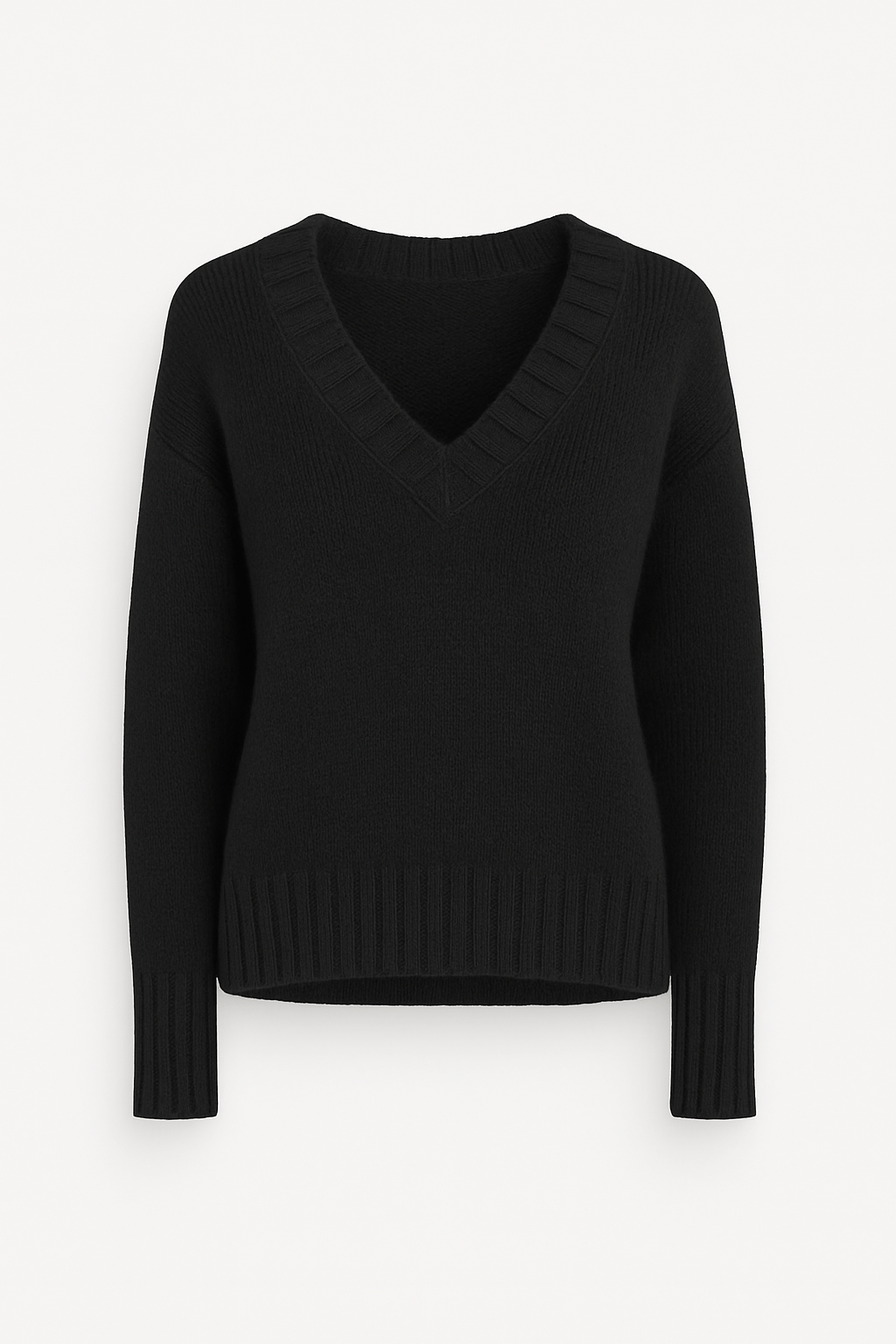 Etta | Women&#39;s Oversized Sweater – Cozy V-Neck Knit for Fall/Winter