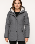 Dana | Women’s Elegant Long Coat - Luxurious Fur Lining - Tailored Fit - Winter Warmth